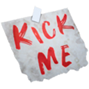 Kick Me Sign Icon